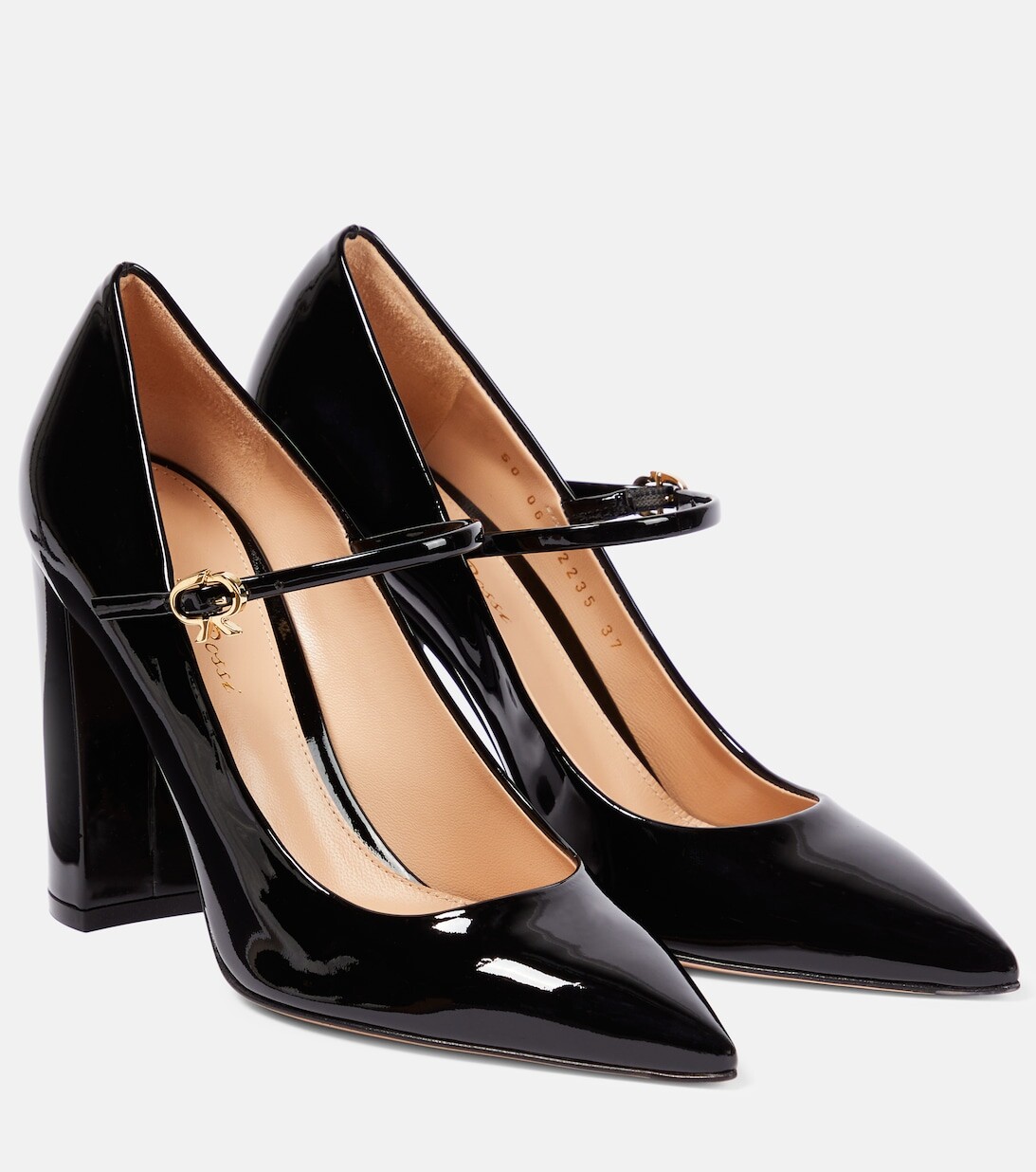 Туфли из лакированной кожи Gianvito Rossi, черный