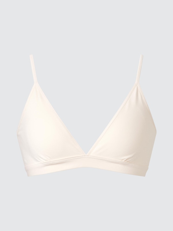 Ультраэластичный бюстгальтер без косточек, треугольная форма Uniqlo, 30 natural — фото 3