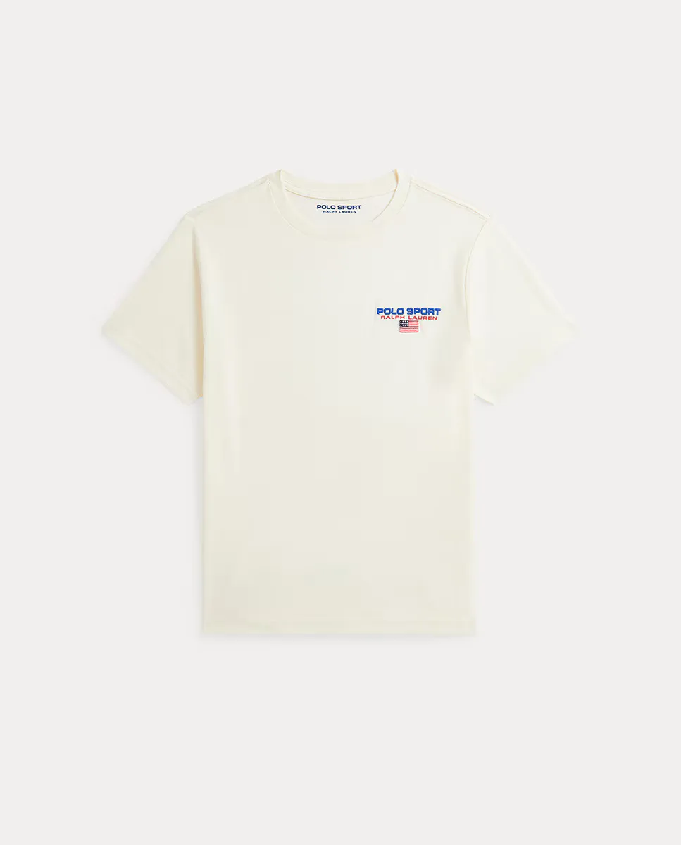 

Футболка Polo Sport из хлопка унисекс Polo Ralph Lauren, кремовый