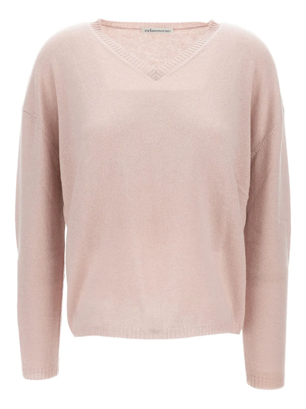

Свитер с V-образным вырезом Stefano Mortari, розовый
