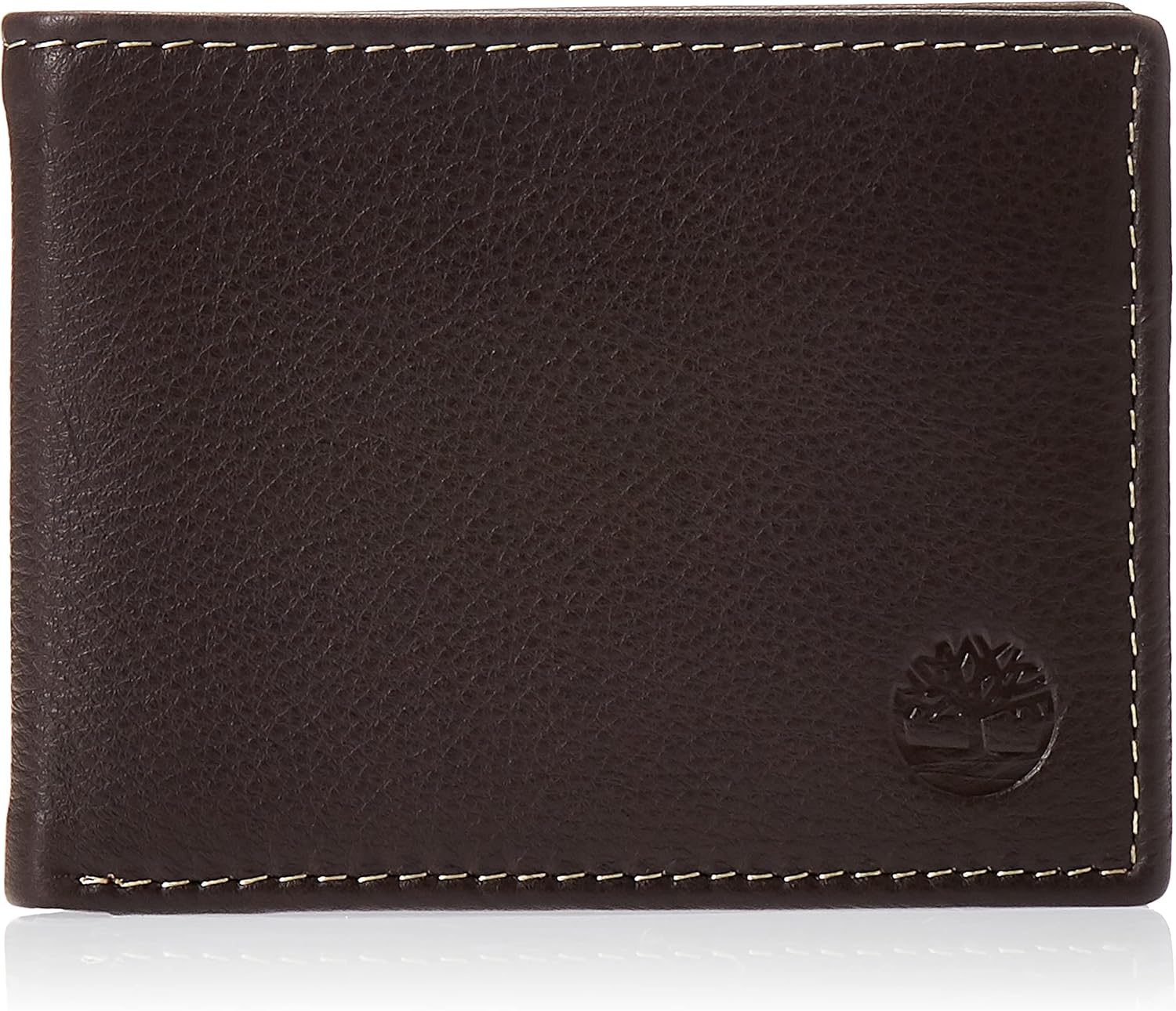

Timberland мужской кожаный кошелек Wellington Rfid Bifold Commuter Security, Brown