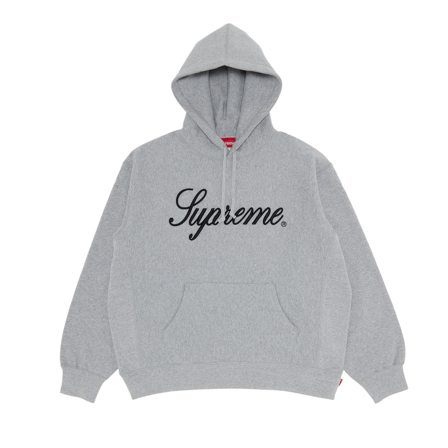 

Толстовка с капюшоном Supreme с рельефным рисунком, Heather Grey