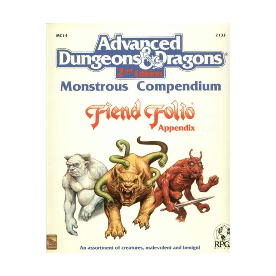 

Компендиум Чудовищ - Приложение Fiend Folio, Advanced Dungeons & Dragons (2nd Edition) - Monstrous Compendiums, Miscellaneous & Accessories