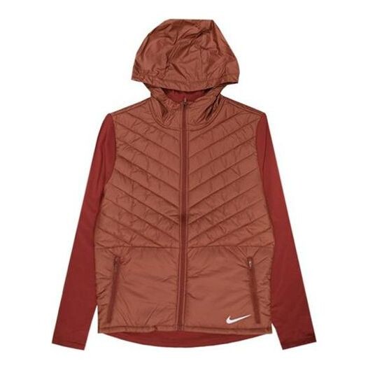 

Куртка men's sports hooded zipper brick red Nike, красный