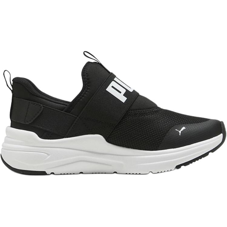 SOFTRIDE Wired 2 Abrasion Resistant низкие детские кроссовки для бега для подростков PUMA, черный — фото 3
