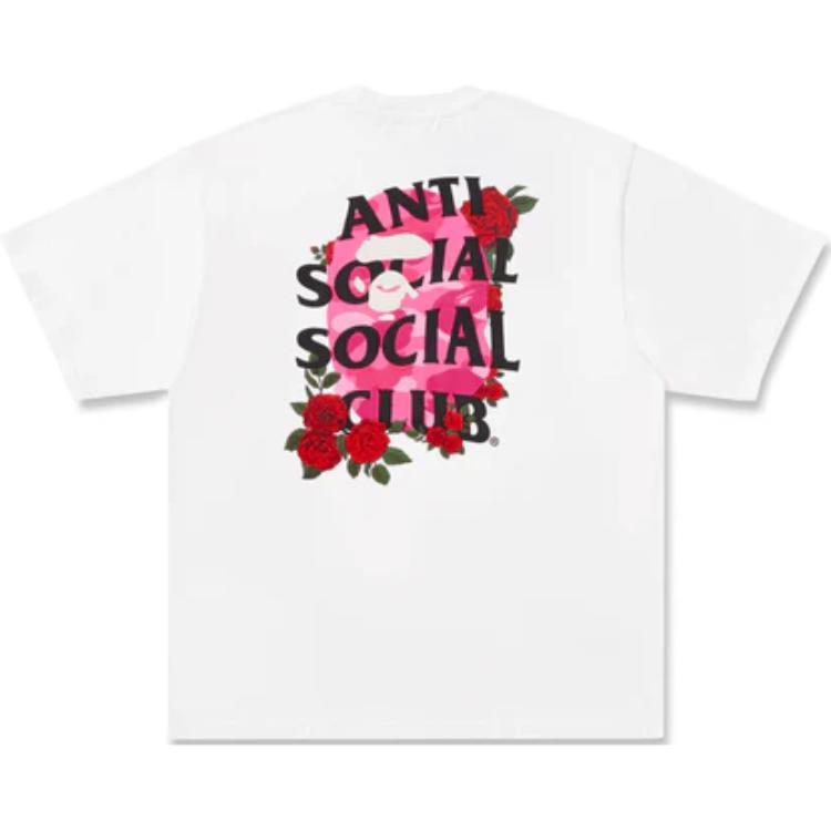 

Футболка Bape X Anti Social Social Club Iii A BATHING APE, белый