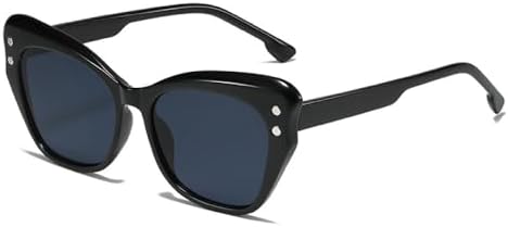 

Женские солнцезащитные очки большого размера 2027 года, модные, яркие, с защитой от УФ-излучения UV400, в стиле ретро, ​​мужские солнцезащитные очки с заклепками MTZJH, Black Grey