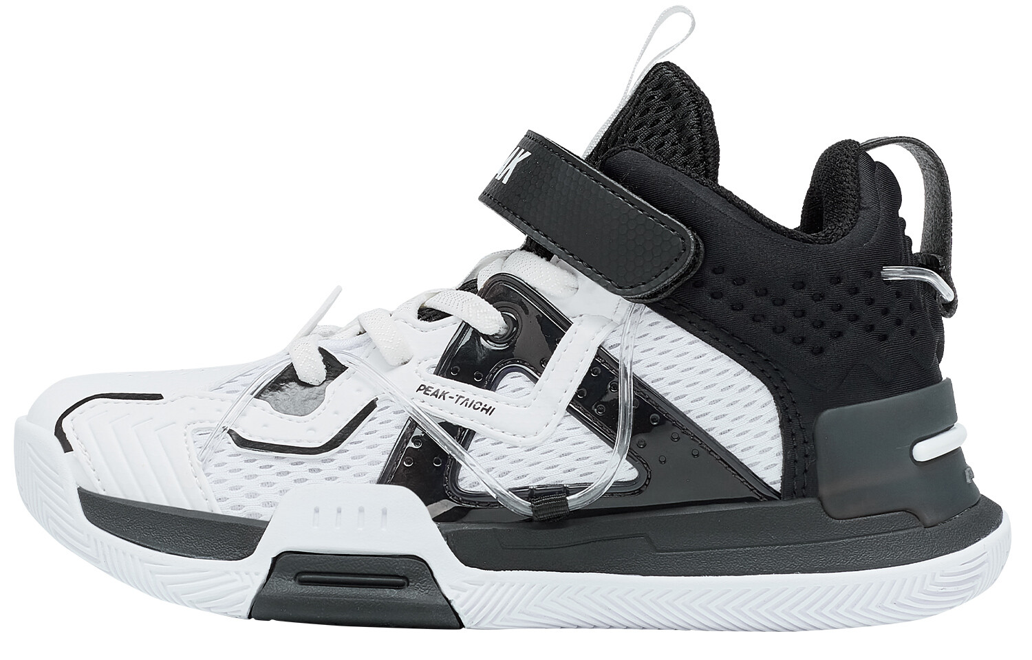 

Баскетбольные кроссовки State Extremely Large Triangle 1.0 для детей GS Mid-top черного/белого цвета Peak