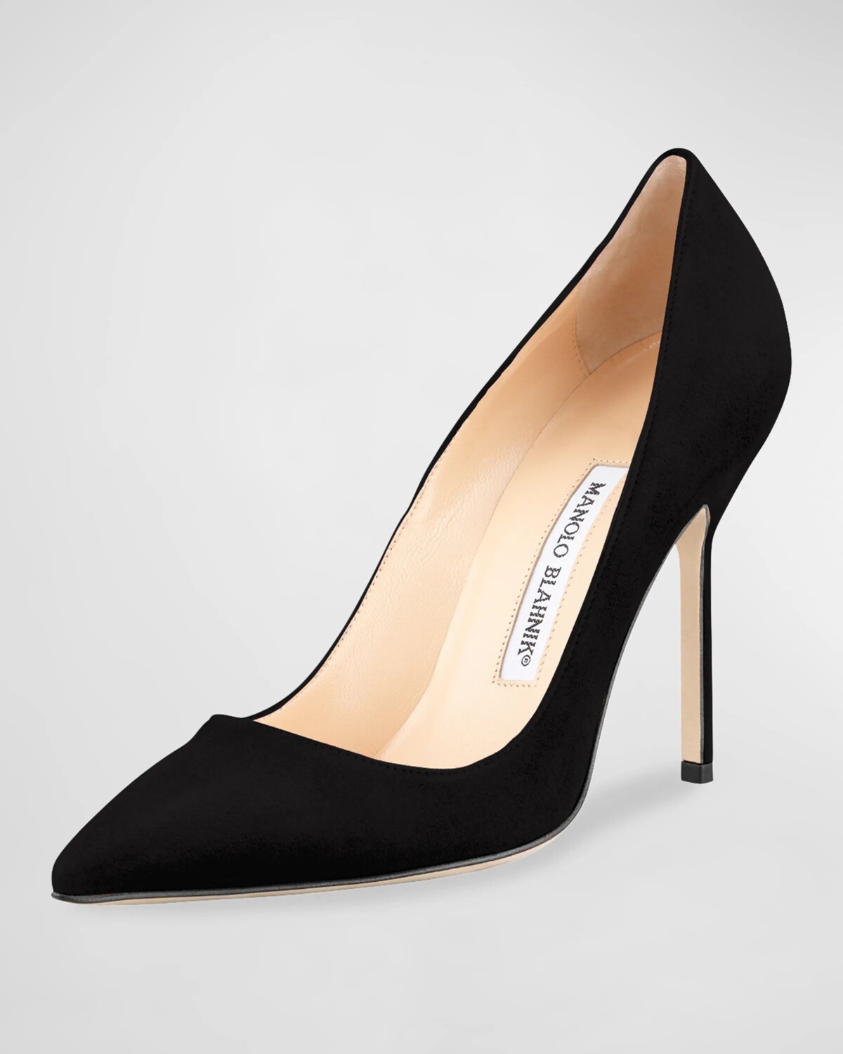 Замшевые туфли BB 105 мм Manolo Blahnik, черный