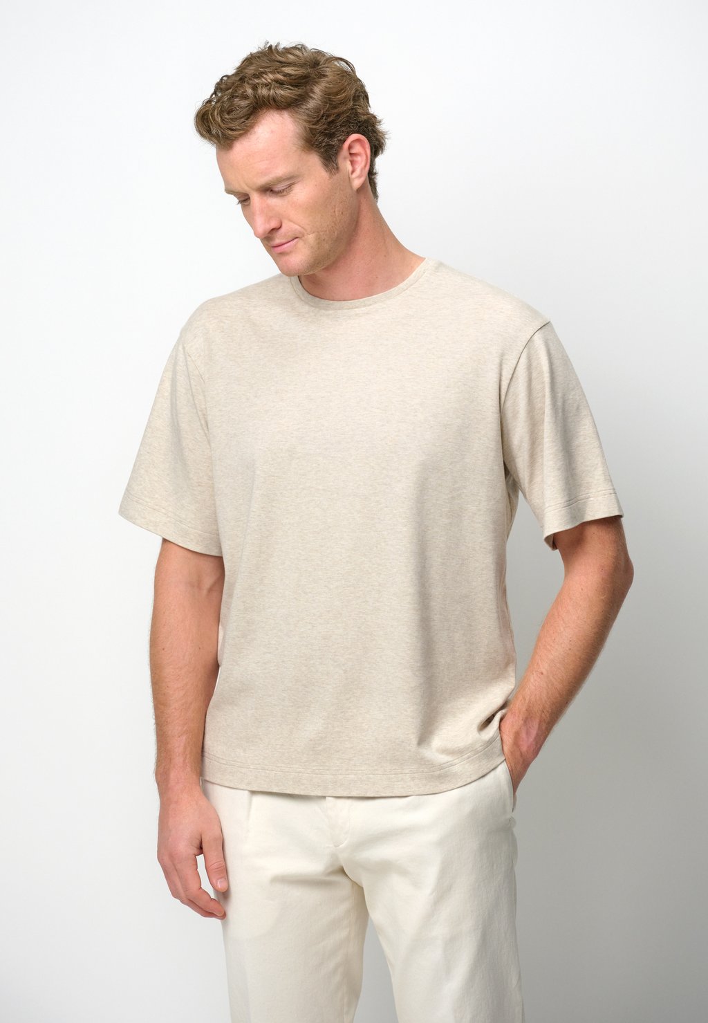 

Базовая футболка SHORT SLEEVE PROFUOMO, песочный