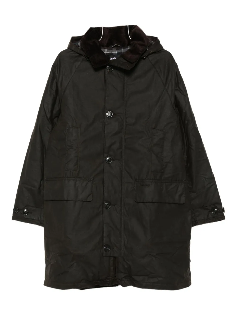 

Пальто с вельветовым воротником Barbour, коричневый