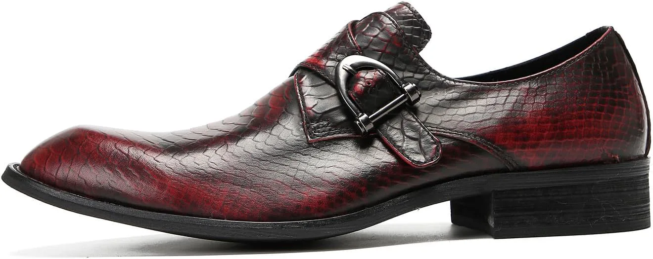 

Мужские лоферы Santimon, официальные туфли без шнурков из кожи, свадебные, модные, повседневные, для вождения, с ремешком-монком, деловые, выпускные, под смокинг, летние туфли для мужчин, красный