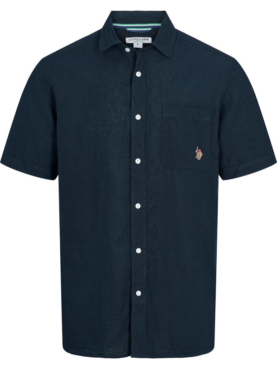 

Рубашка на пуговицах классического кроя U.S. POLO ASSN. Flori, темно-синий