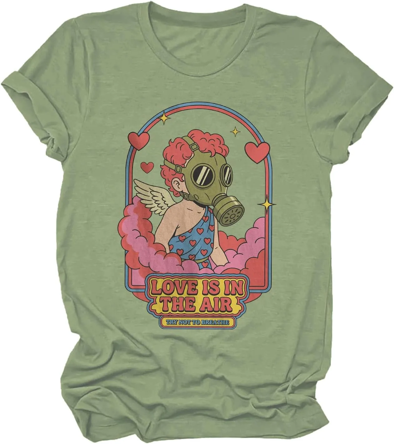 

Футболка Love is in The Air Retro Cupid Valentine’s Day Batclock