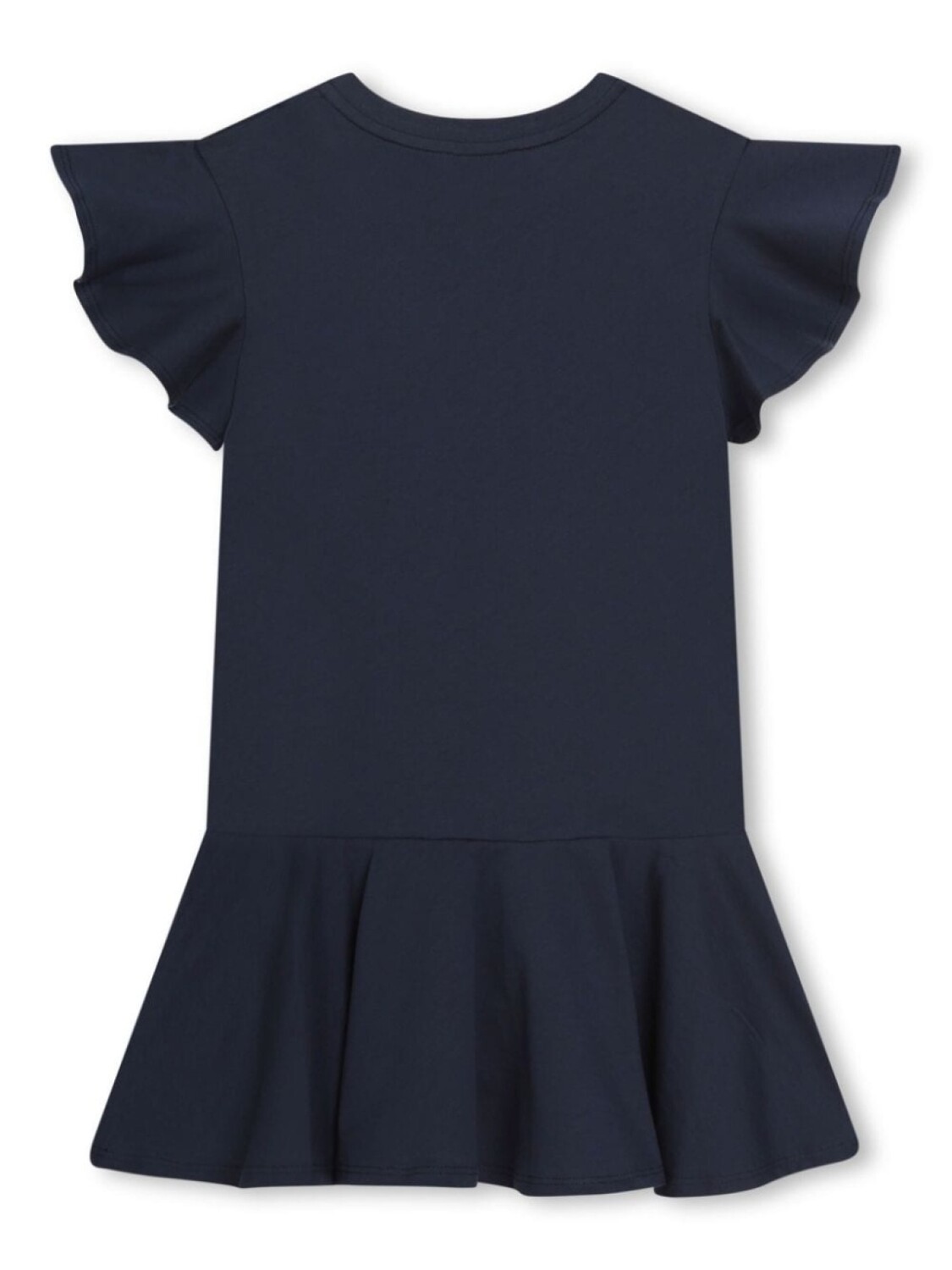 Lanvin Enfant платье с логотипом, синий — фото 2