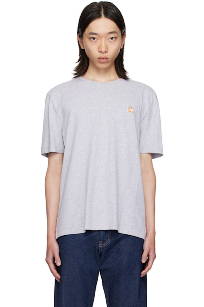 

Серая футболка Chillax Fox Maison Kitsuné