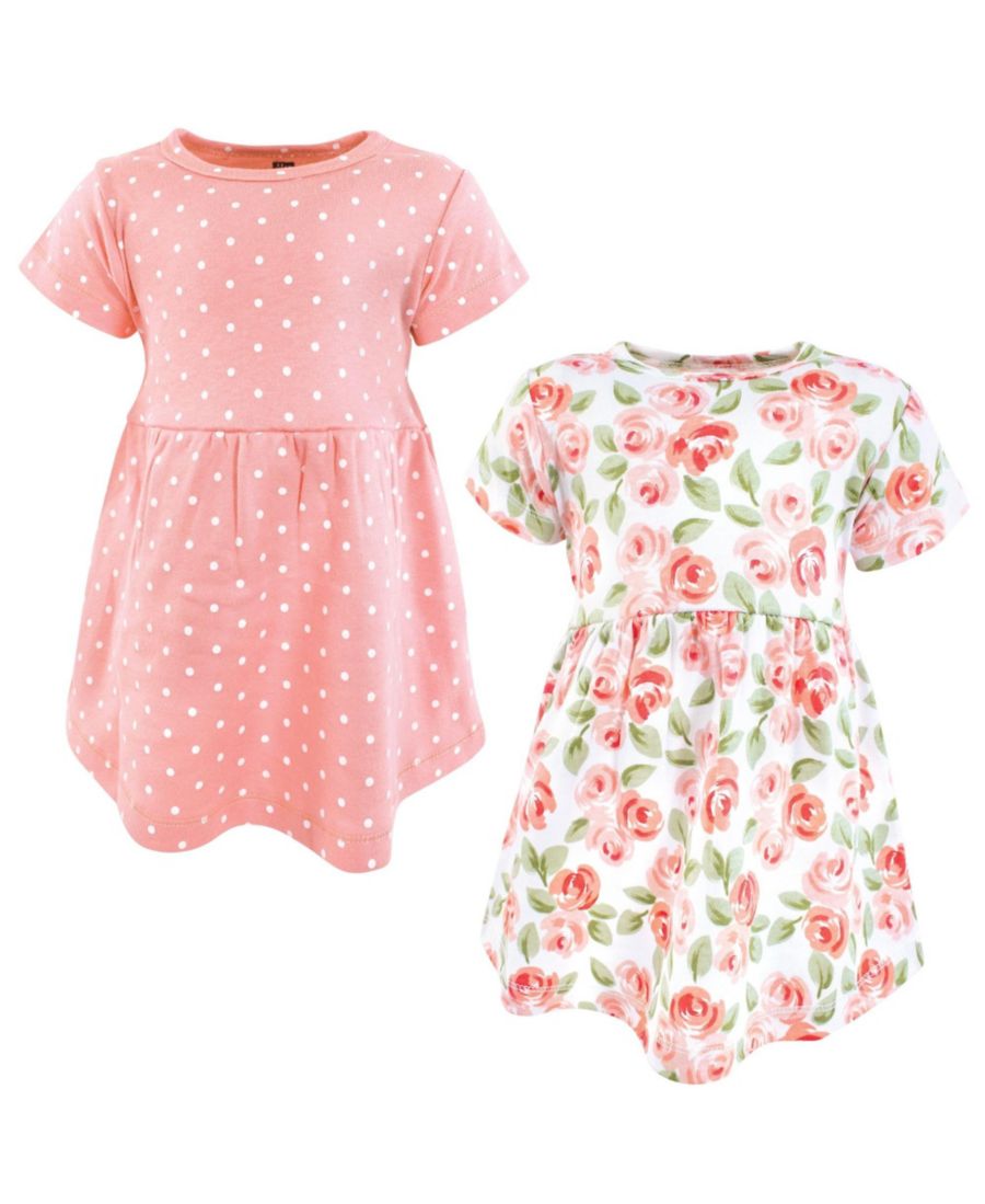 

Уютное стильное всесезонное детское платье (2 шт) Hudson Baby, Coral floral