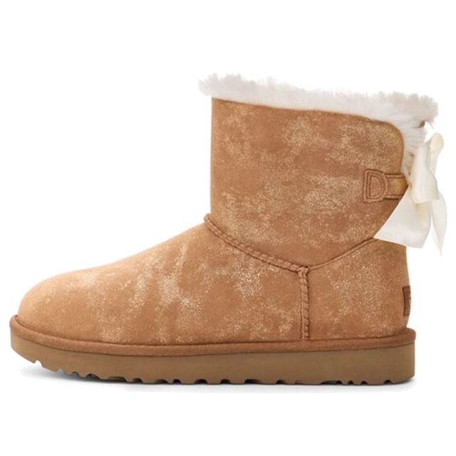 Угги (WMNS) UGG Mini Bailey Bow Glimmer Chestnut