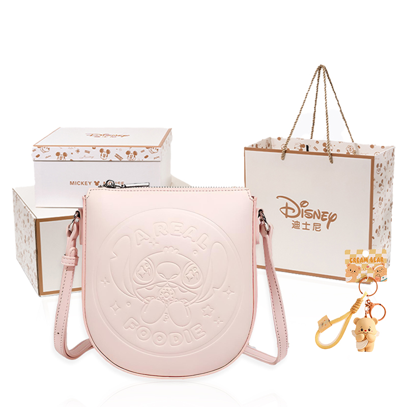 

Disney Женская сумка через плечо, Cherry Blossom Pink+Exquisite Box+Pendant