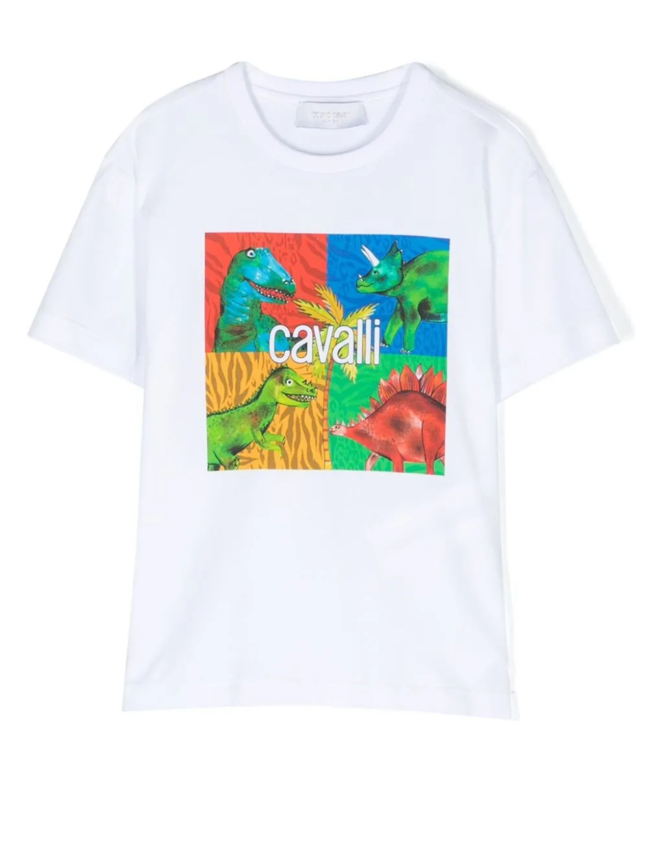 

Roberto Cavalli Junior футболка с принтом, белый