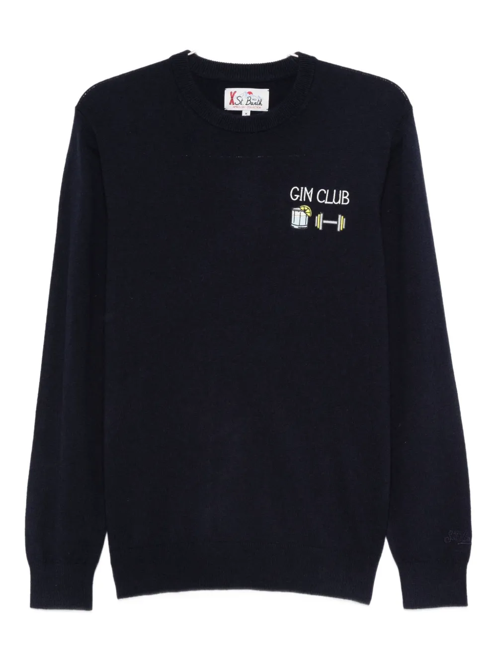 

Джемпер с вышивкой "Gin Club" Mc2 Saint Barth, синий