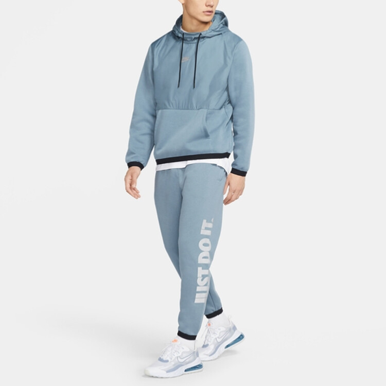 Трикотажные спортивные штаны мужские Ozone Blue/Black/White Nike, синий/черный/белый — фото 3