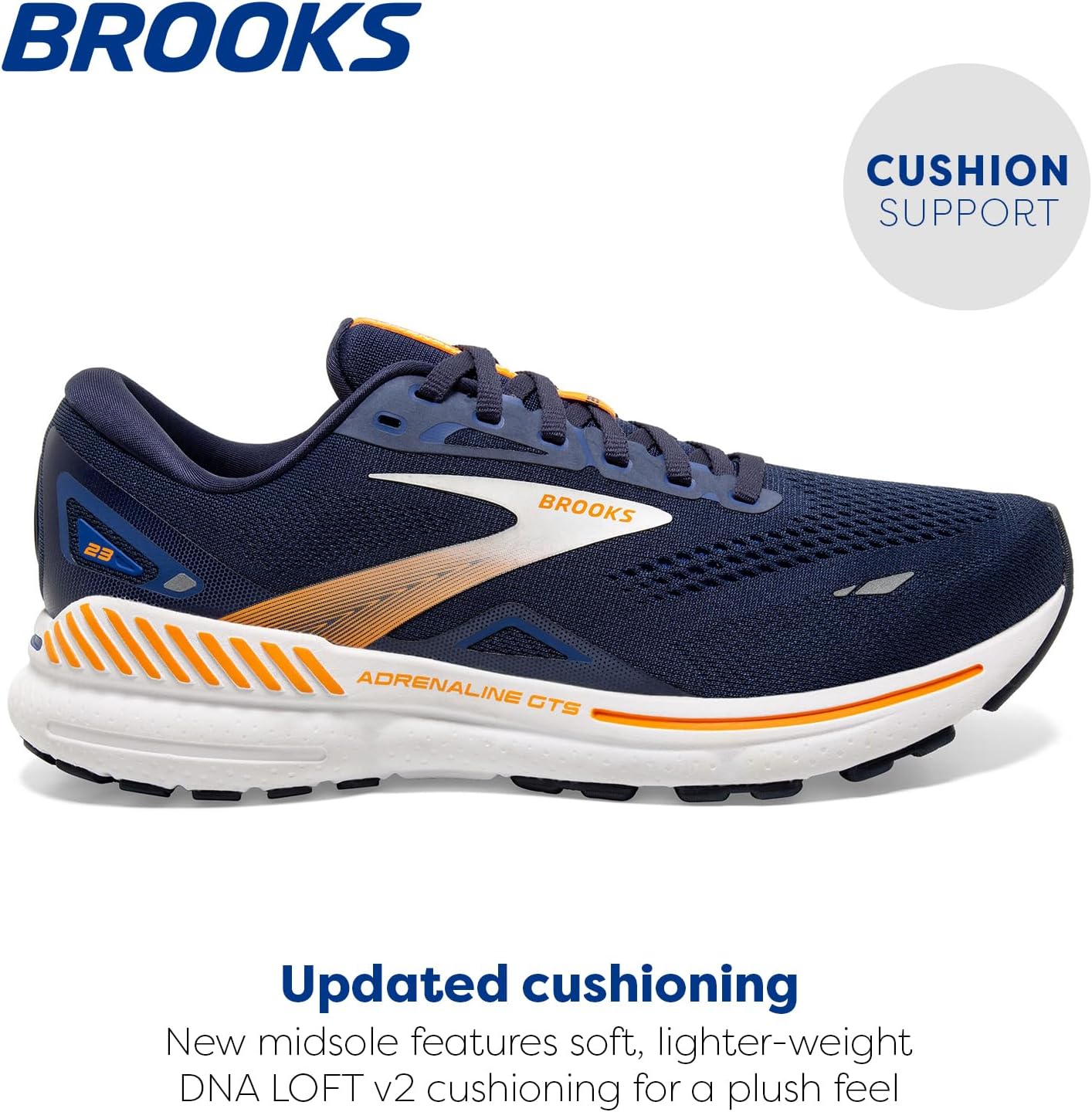 Мужские кроссовки Brooks Adrenaline GTS 23, оранжевый — фото 2