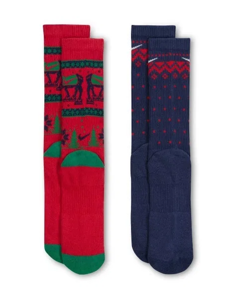 Носки NIKE Everyday Plus Cushioned Winter Wonderland Crew Socks (2 пары) — фото 3
