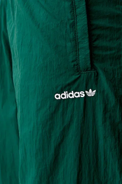 Брюки прямые из полиамида TRACK PANT Adidas Originals, зеленый — фото 4