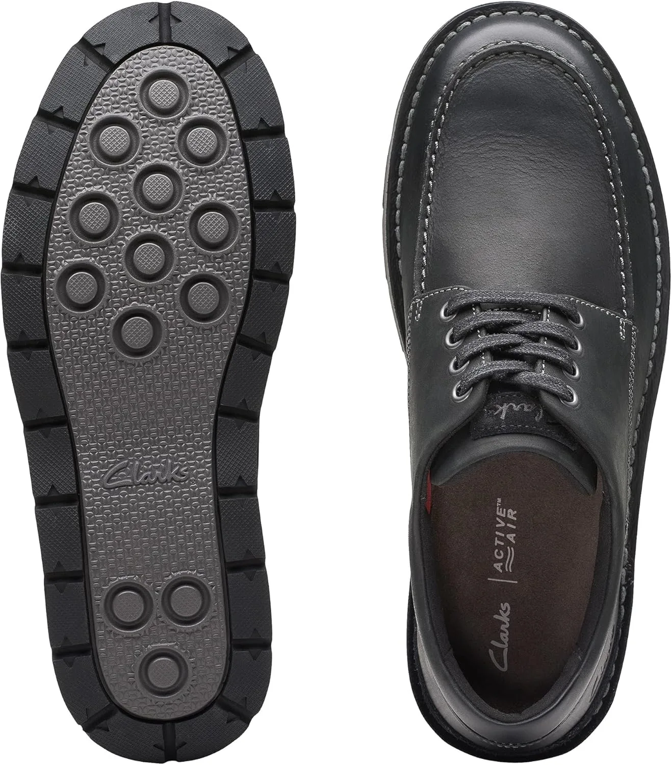 Мужские низкие оксфордские туфли Clarks Gravelle, черный — фото 2