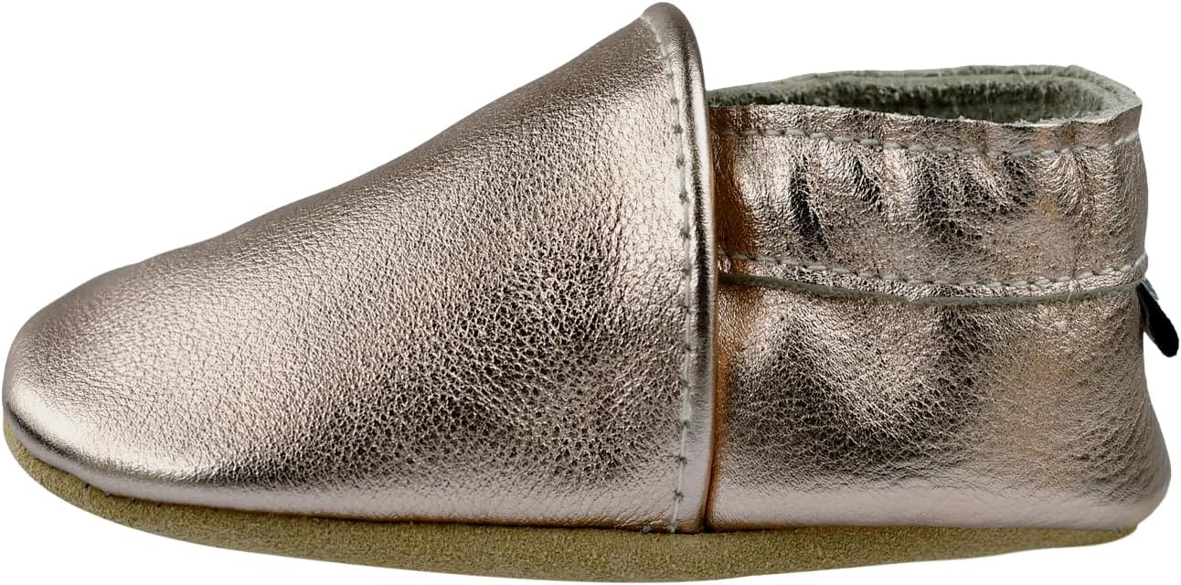 

Детские кожаные обувь iEvolve, мягкие ходунки, пинетки-мокасины для малышей, Copper Blush