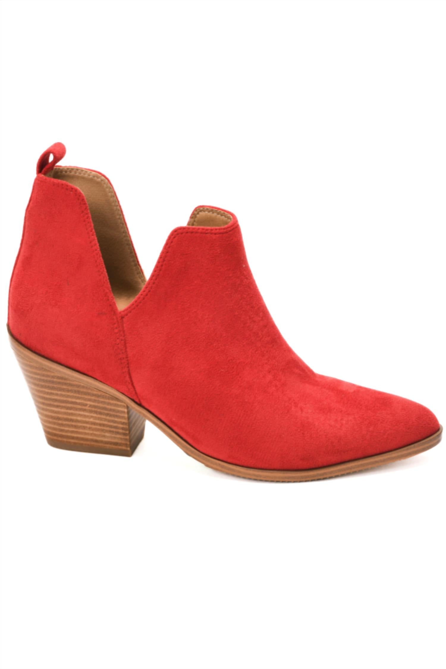 Женские дерзкие ботильоны в красном цвете Corkys Footwear