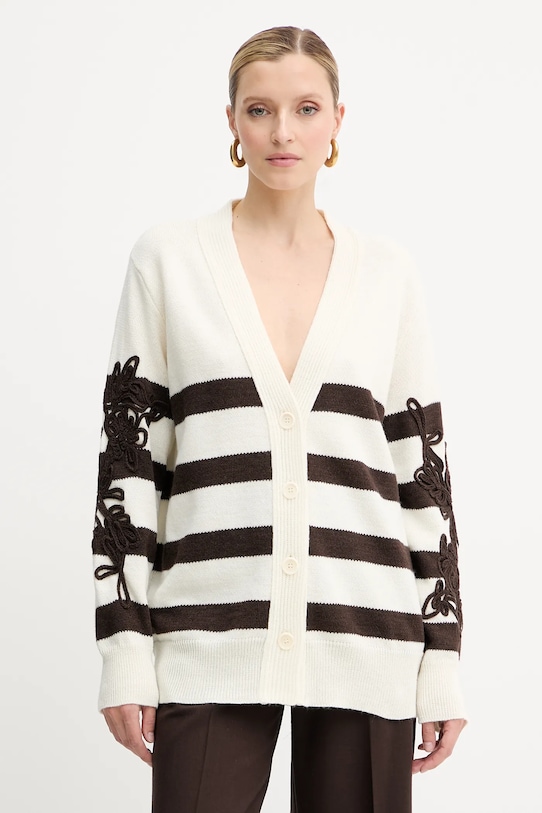 

Кардиган с добавлением шерсти Ermanno Scervino, бежевый