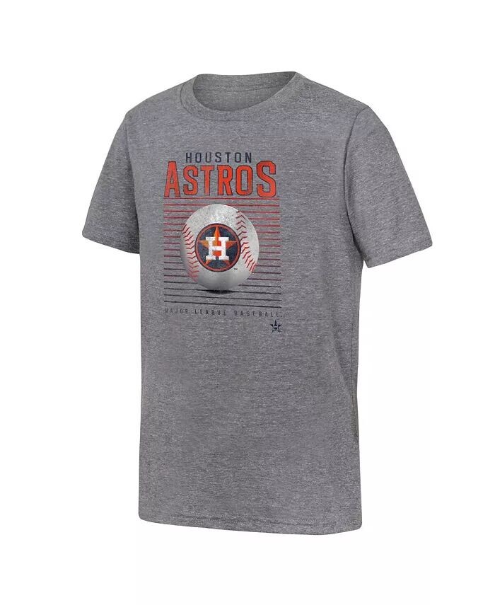 

Серая футболка Big Boys Houston Astros Relief Pitcher Tri-Blend Fanatics, серый