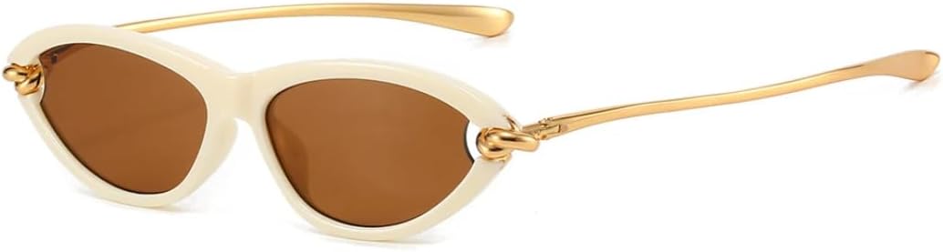 

Солнцезащитные очки с защитой UV400 | Панк-стиль "кошачий глаз" | Разноцветные линзы | Для женщин и мужчин | Для занятий спортом на открытом воздухе и путешествий DSVIGF, C7 Beige