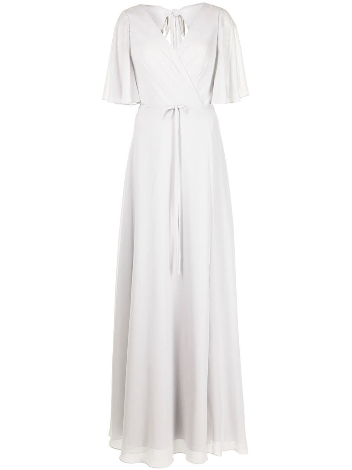 

Вечернее платье с драпировкой Marchesa Notte Bridesmaids, серый