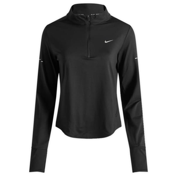 

Футболка Swift Dri-Fit UV с застежкой-молнией на половину длины Nike, черный