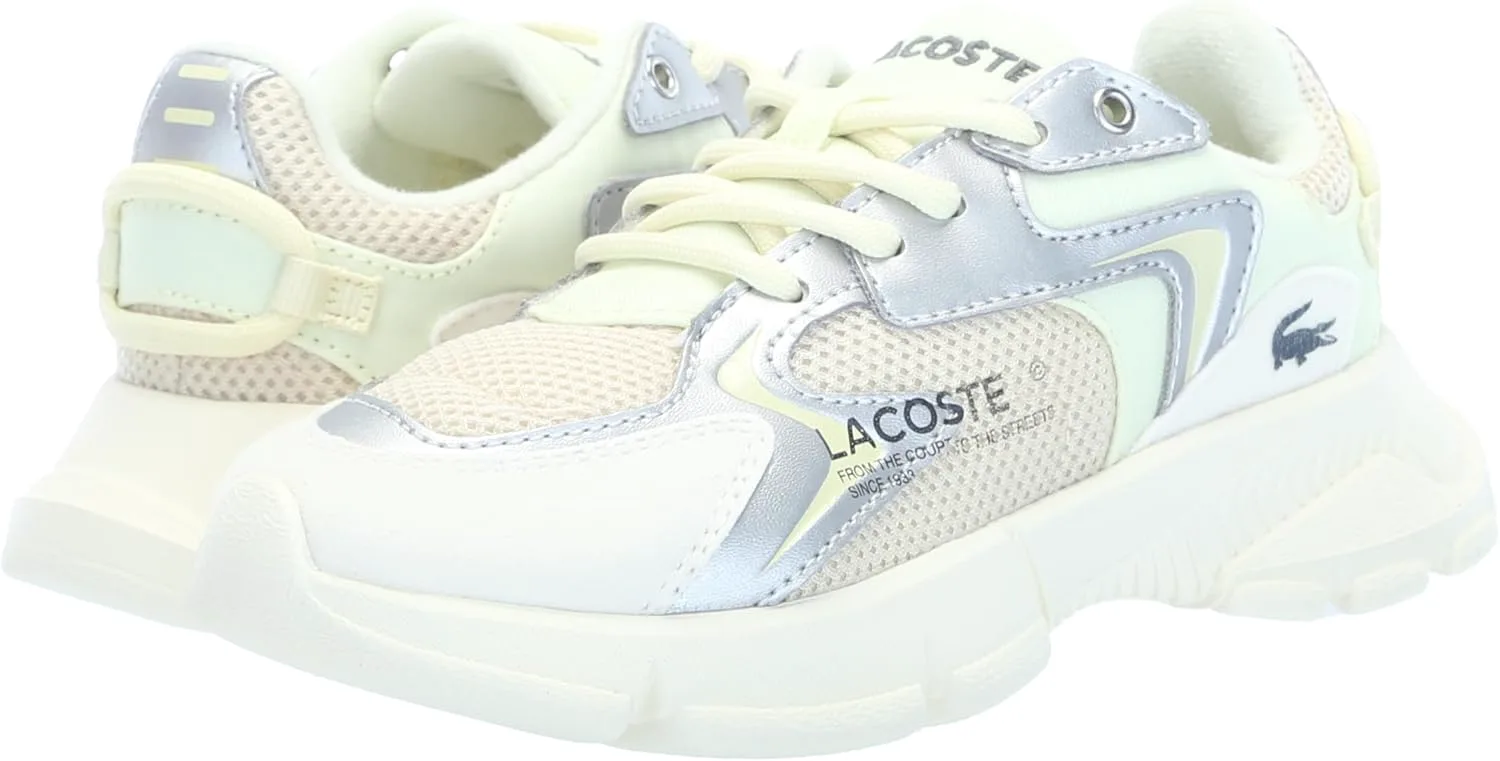 Кроссовки Lacoste Kids L003 Neo, светло-коричневый/светло-желтый — фото 2