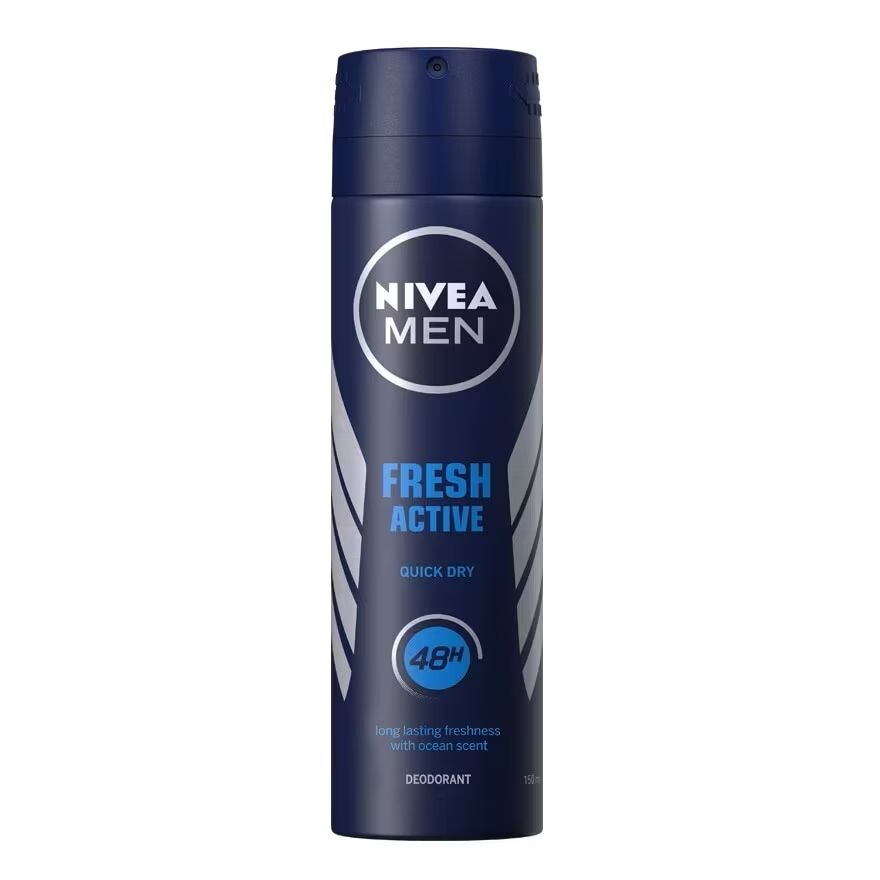 

Nivea Мужской Део Фреш Актив Спрей 150 Мл. ผู้ชาย สเปรย์ ระงับกลิ่นกาย, White