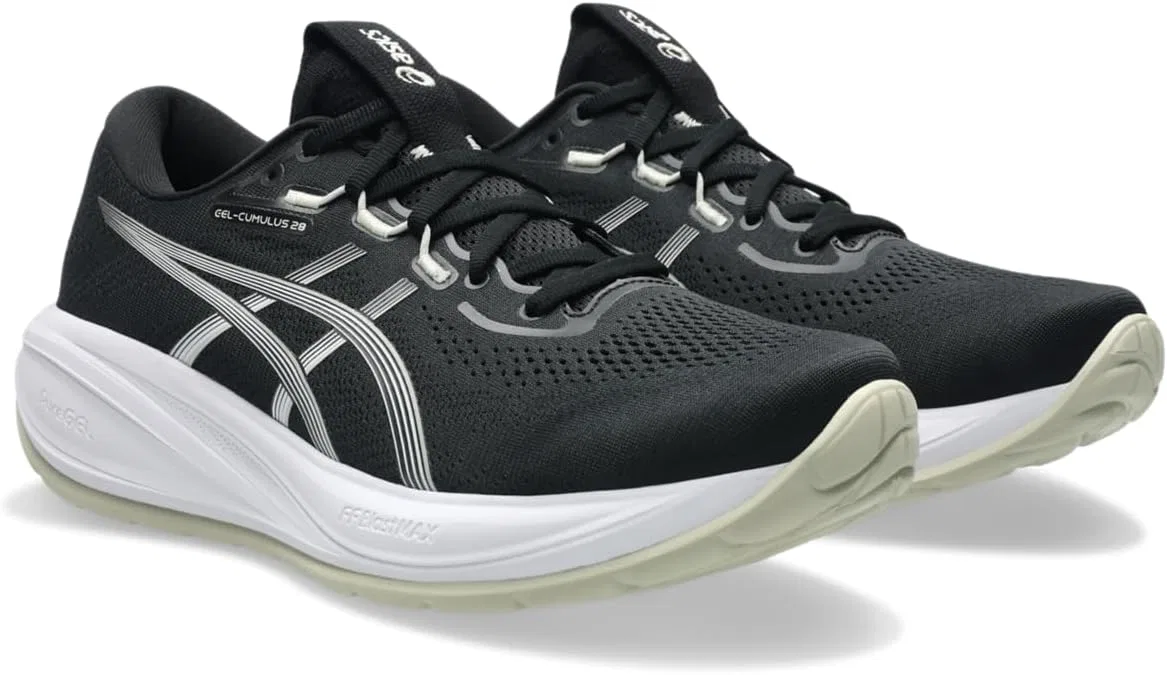 Мужские беговые кроссовки ASICS Gel-Cumulus 28, Black White — фото 2