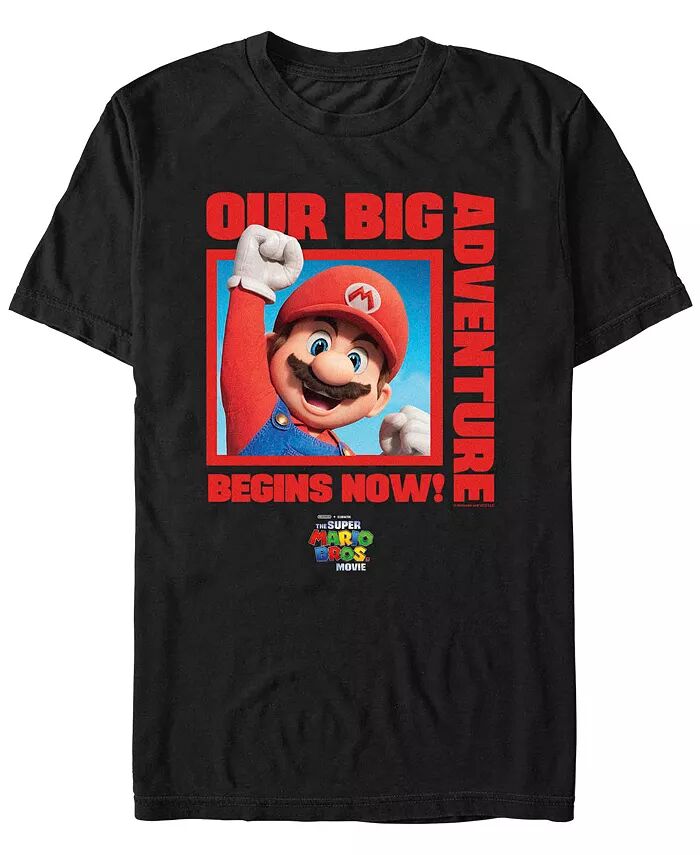 

Мужская футболка Mario Big Adventure Square с коротким рукавом Fifth Sun, черный