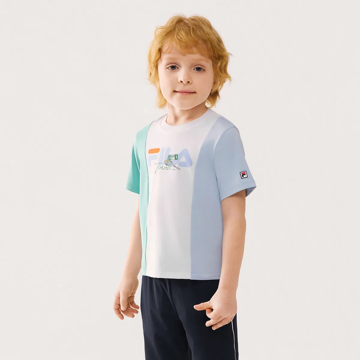 Футболка PERFORMANCE FPH с коротким рукавом Jade White, детская FILA KIDS — фото 3