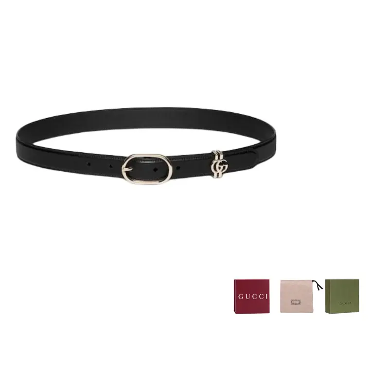 

GUCCI Ремень с овальной пряжкой, Black