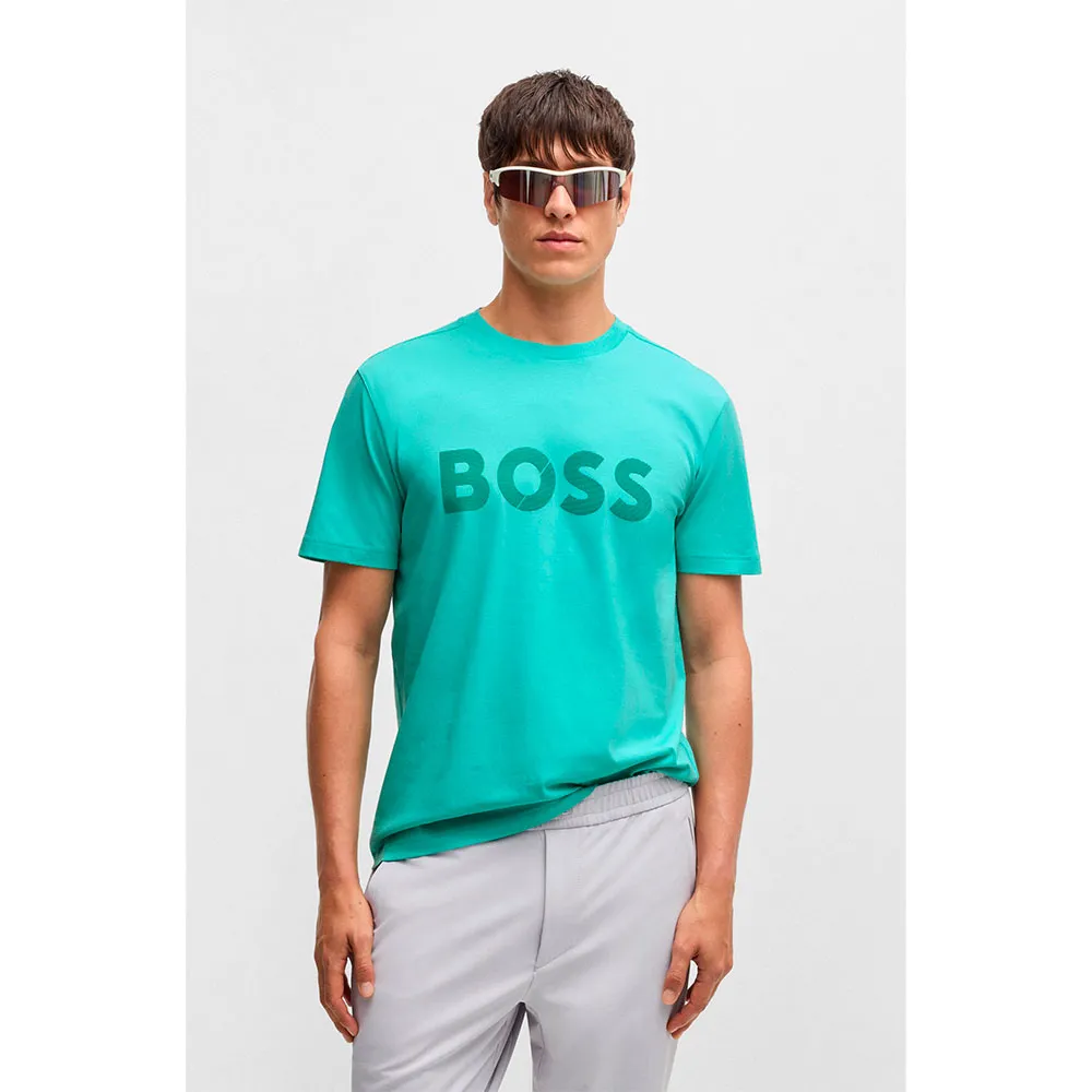 

Футболка с коротким рукавом BOSS Tape Logo, синий
