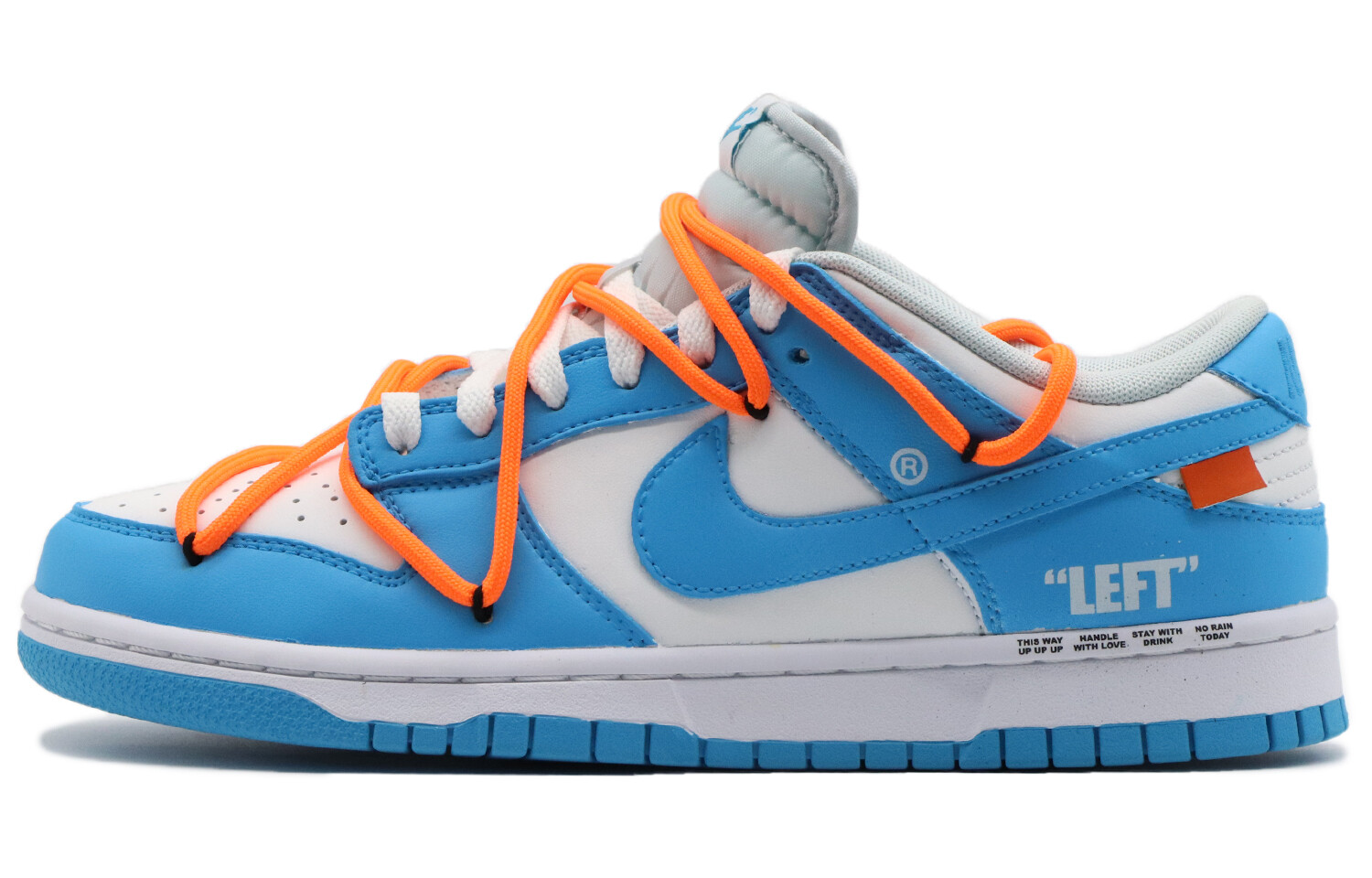

Кроссовки Nike Dunk Skateboard Shoes Men Low-Top White Blue/Orange