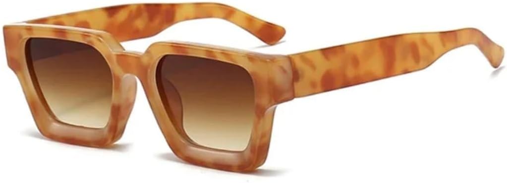 

Солнцезащитные очки с защитой UV400 | Зеленые с красными линзами, маленькая оправа | для женщин и мужчин, для занятий спортом на открытом воздухе и вождения LXLHWN, Amber Tea Gradient