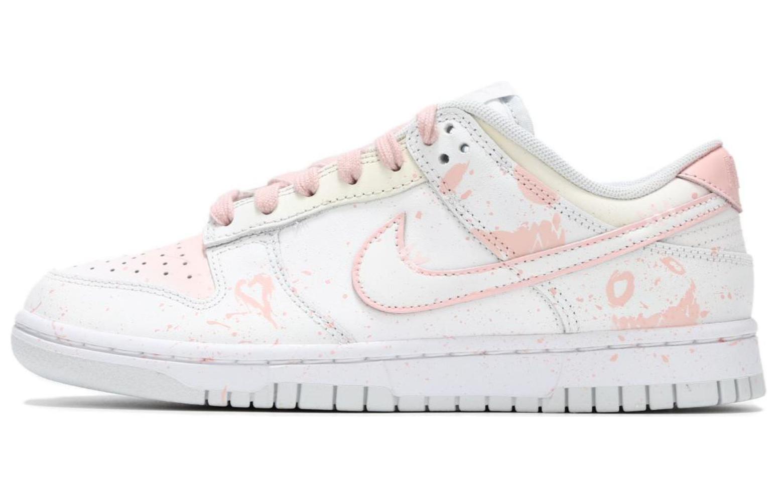 

Кроссовки Nike Dunk Skateboarding Shoes Unisex Low-top White/Pink, розовый