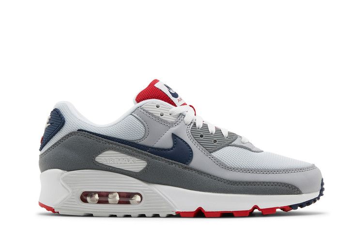 Кроссовки Nike Air Max 90 'USA 2021 - Pure Platinum', серый — фото 2
