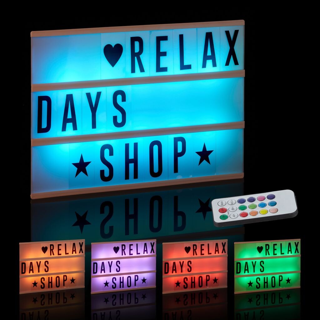 

Лайтбокс Relaxdays со сменой цвета, белый