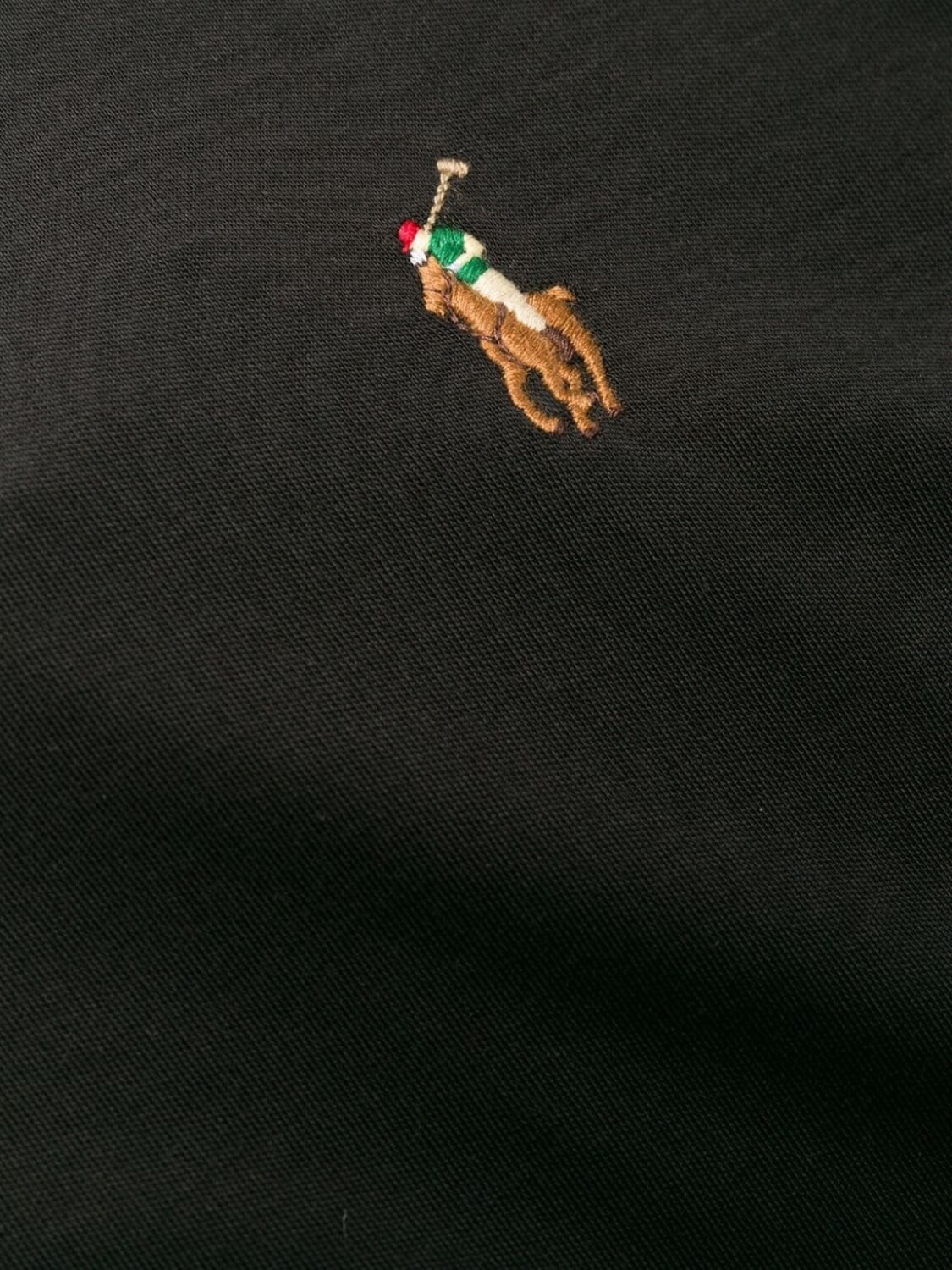 Polo Ralph Lauren футболка с длинными рукавами и вышитым логотипом, черный — фото 3